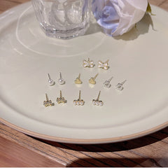 6-piece Set Of High-end And Simple Stud Earrings